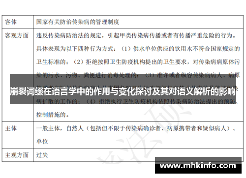 崩裂词缀在语言学中的作用与变化探讨及其对语义解析的影响